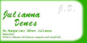 julianna denes business card